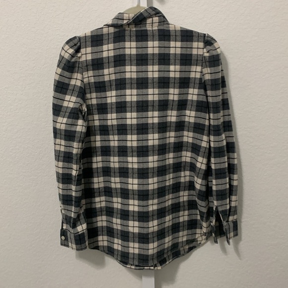 Tuckernuck Gray Plaid Fleece Long Sleeve Button Down Shirt - Picture 5 of 8